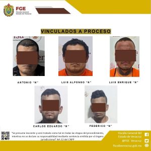En Veracruz, Córdoba y Cuichapa, vinculan a proceso a presuntos infractores de la ley por homicidio, extorsión y robo agravado
