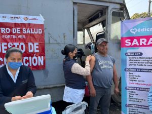 Vacunan a empleados de Limpia Pública contra sarampión y tétanos