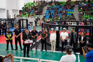 Alcalde inaugura Torneo Estatal MMA 2026; más de 350 deportistas en acción en el gimnasio El Mexicano