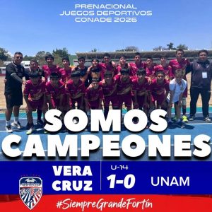 ¡Fortín, campeón del Prenacional!. Logra su pase al Nacional de Juegos CONADE.