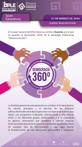 Inclusión, principio de igualdad y no discriminación pilares que consolidan la democracia en Veracruz