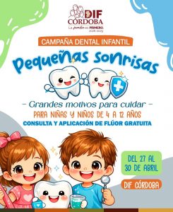 SMDIF realizará Campaña Dental Infantil “Pequeñas sonrisas” 