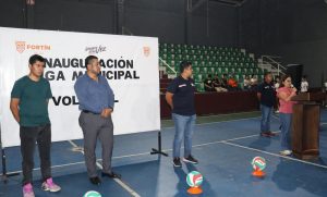 Inauguran la Liga Municipal de Voleibol de Fortín
