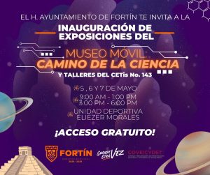 Fortín recibirá el Museo Móvil “Camino de la Ciencia”. ¡Gratis! para todas las familias