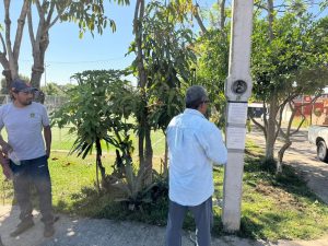 ¡Se cumple!. Dotan de energía eléctrica a la cancha y parque, en Lomas de San Marcial.