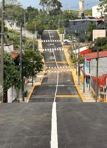 Las Gardenias celebra la inauguración de la primera obra del gobierno municipal de “Piccolo”.