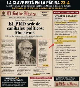 HABLA CARLOS MONSIVÁIS