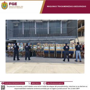 𝗚𝗼𝗹𝗽𝗲 𝗮 𝗹𝗮 𝗲𝘅𝘁𝗼𝗿𝘀𝗶𝗼́𝗻: 𝗮𝘀𝗲𝗴𝘂𝗿𝗮 𝗨𝗘𝗖𝗦 𝟲𝟱 𝗺𝗮́𝗾𝘂𝗶𝗻𝗮𝘀 𝘁𝗿𝗮𝗴𝗮𝗺𝗼𝗻𝗲𝗱𝗮𝘀 𝗲𝗻 𝗹𝗮 𝗰𝗶𝘂𝗱𝗮𝗱 𝗱𝗲 𝗩𝗲𝗿𝗮𝗰𝗿𝘂𝘇