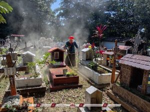 Mantienen labores permanentes de mantenimiento en el Nuevo Panteón Municipal