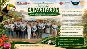 PAU Fortín invita a Curso para fortalecer capacidades comunitarias y promover la conservación
