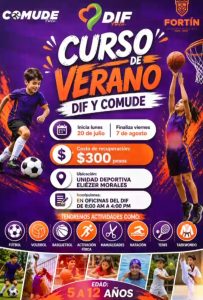 LISTO EL CURSO DE VERANO 2026 DEL DIF Y COMUDE. ¡Continúan abiertas las inscripciones!.