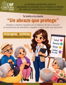 SMDIF invita a personas mayores a ser parte de “Un abrazo que protege”